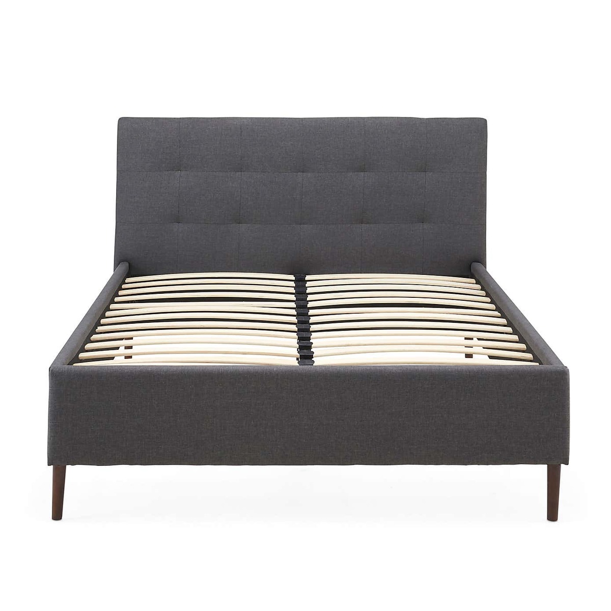 Modern Upholstered Bed - Dark Grey Dark Grey – image 4
