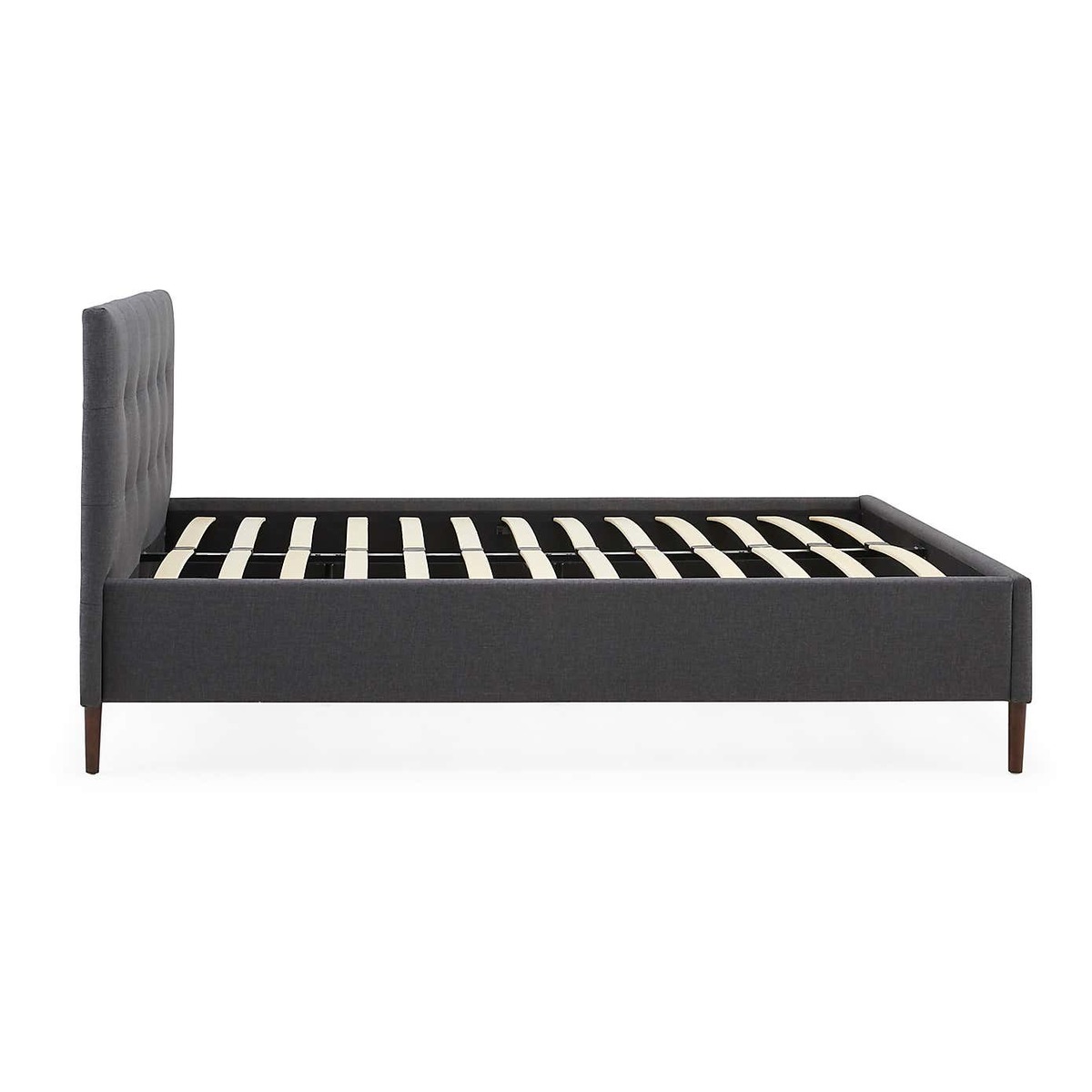 Modern Upholstered Bed - Dark Grey Dark Grey – image 6