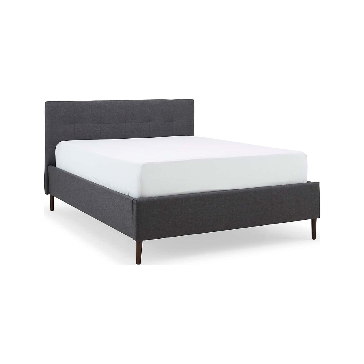 Modern Upholstered Bed - Dark Grey Dark Grey – image 1
