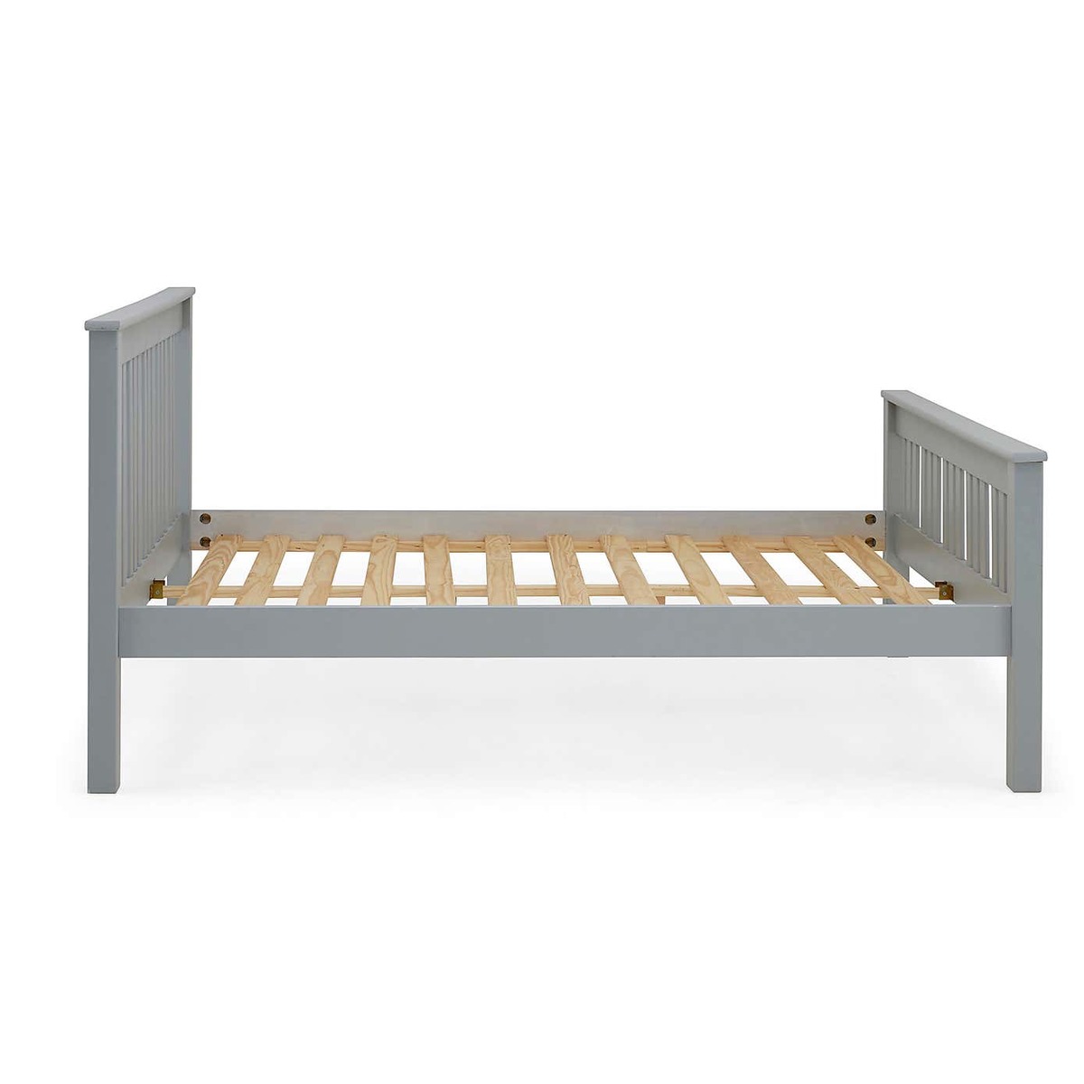 Shaker Style Wooden Bed - Grey Grey – image 8
