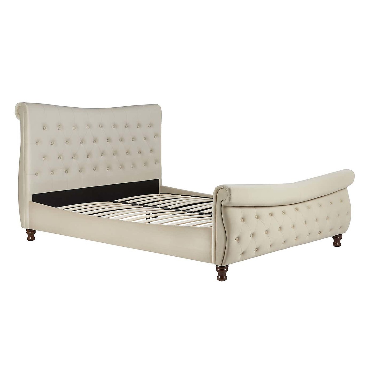 Copenhagen Fabric Bed Frame Warm Stone – image 7