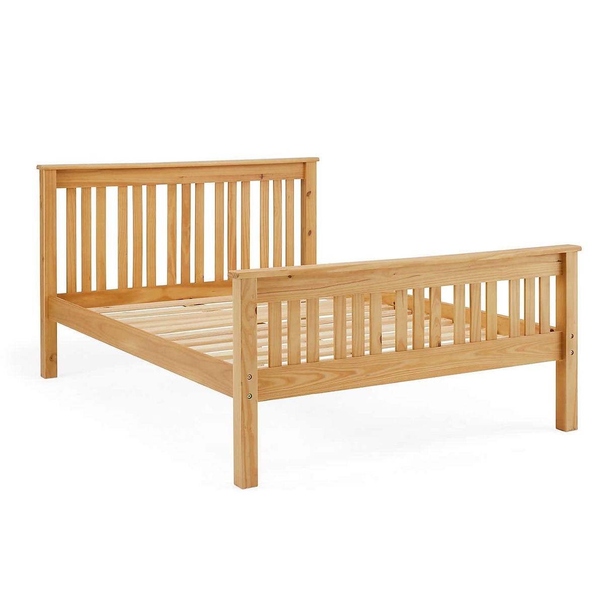 Shaker Style Wooden Bed - Natural Natural – image 5