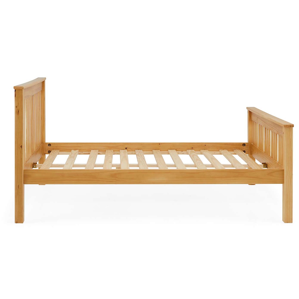Shaker Style Wooden Bed - Natural Natural – image 7