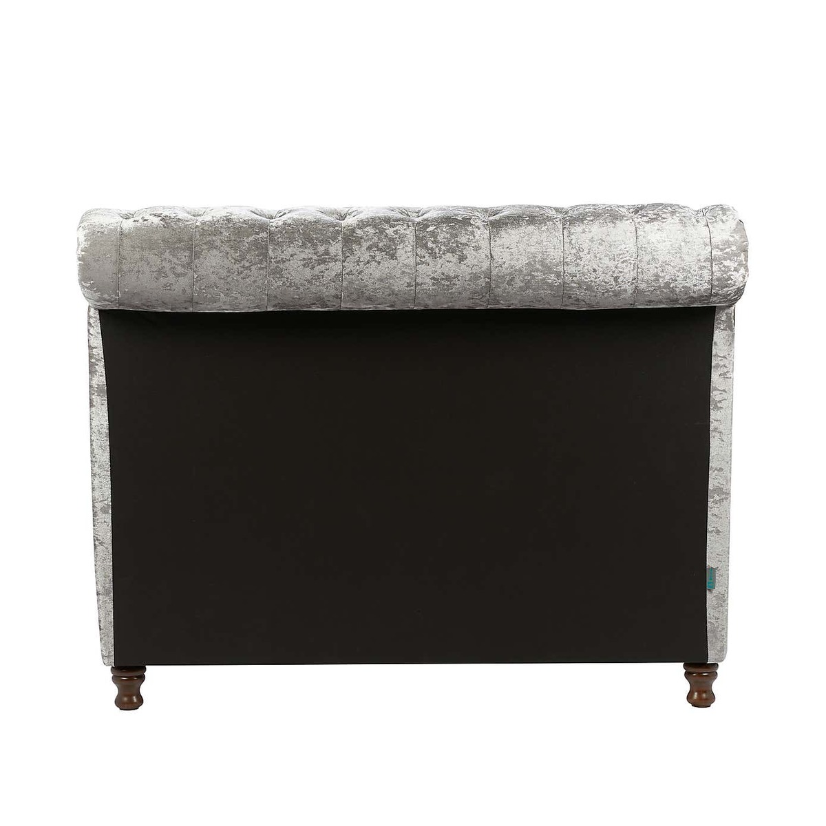 Castello Steel Sleigh Fabric Bed Frame Grey – image 9