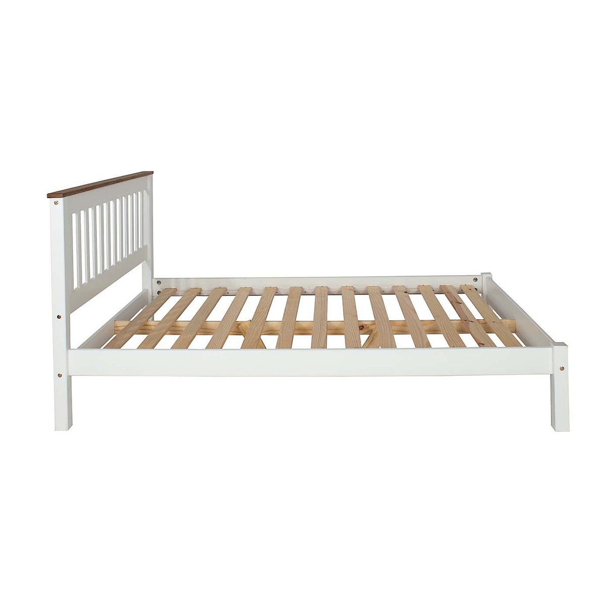 Capri Slatted Low End Bed Frame White – image 3