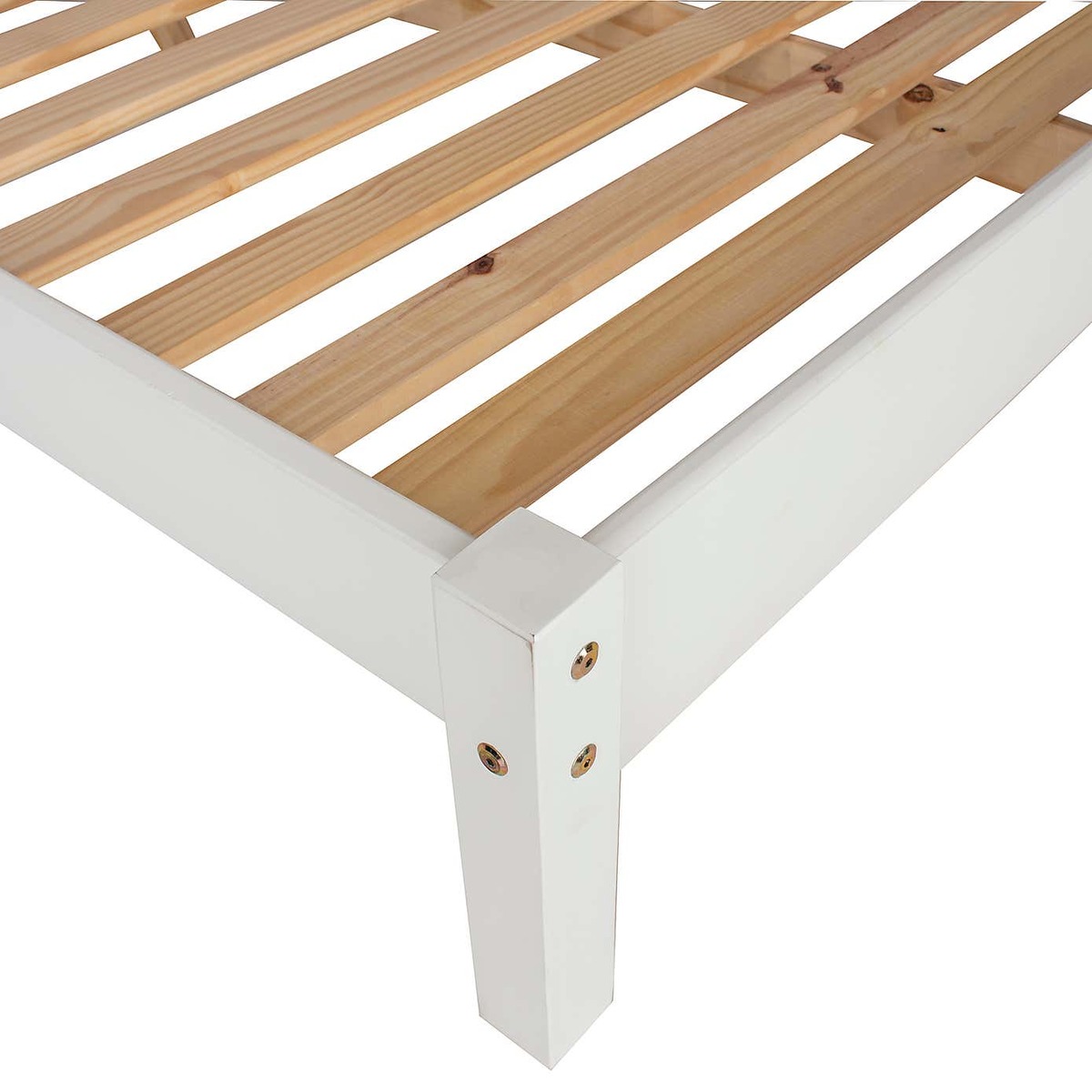 Capri Slatted Low End Bed Frame White – image 5