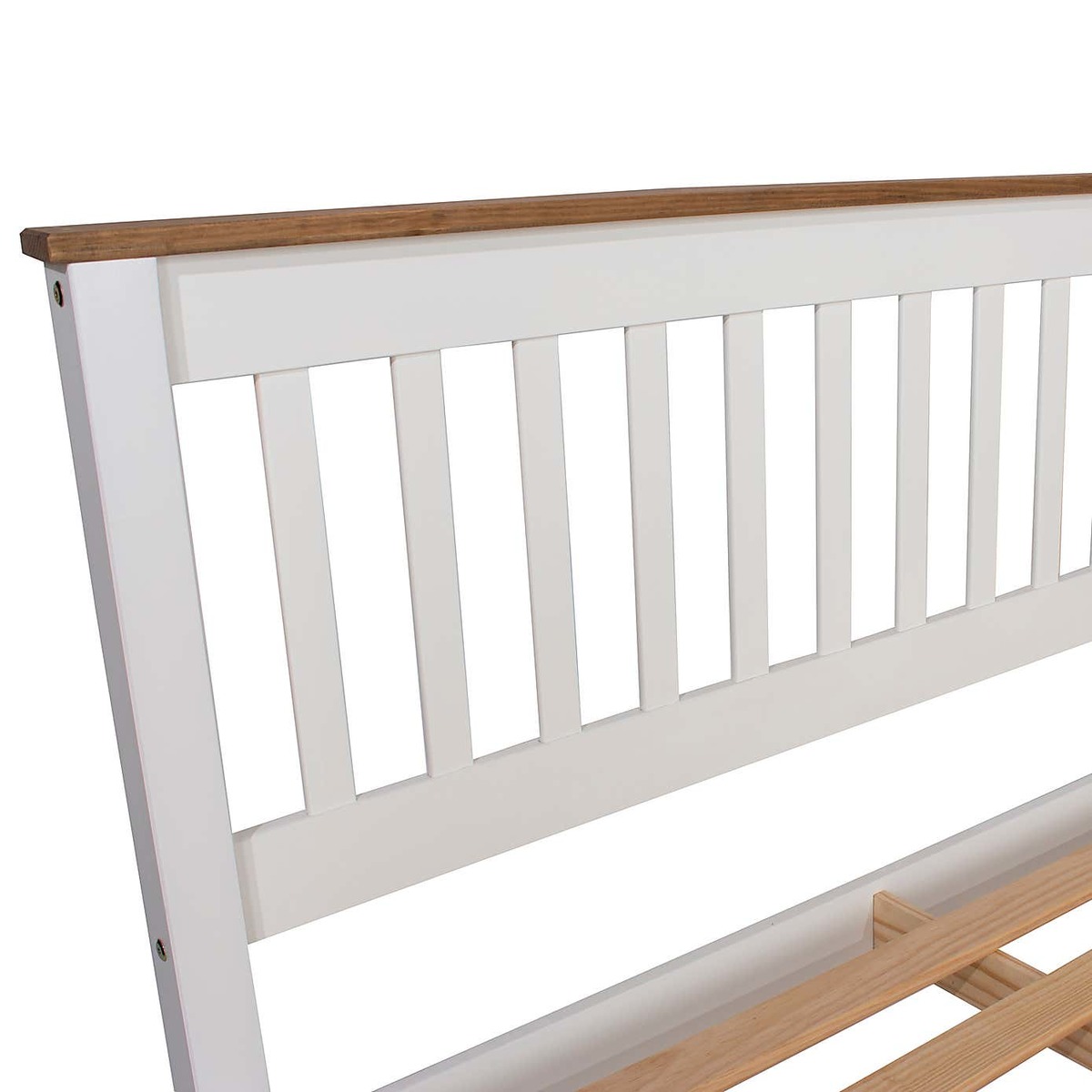 Capri Slatted Low End Bed Frame White – image 6