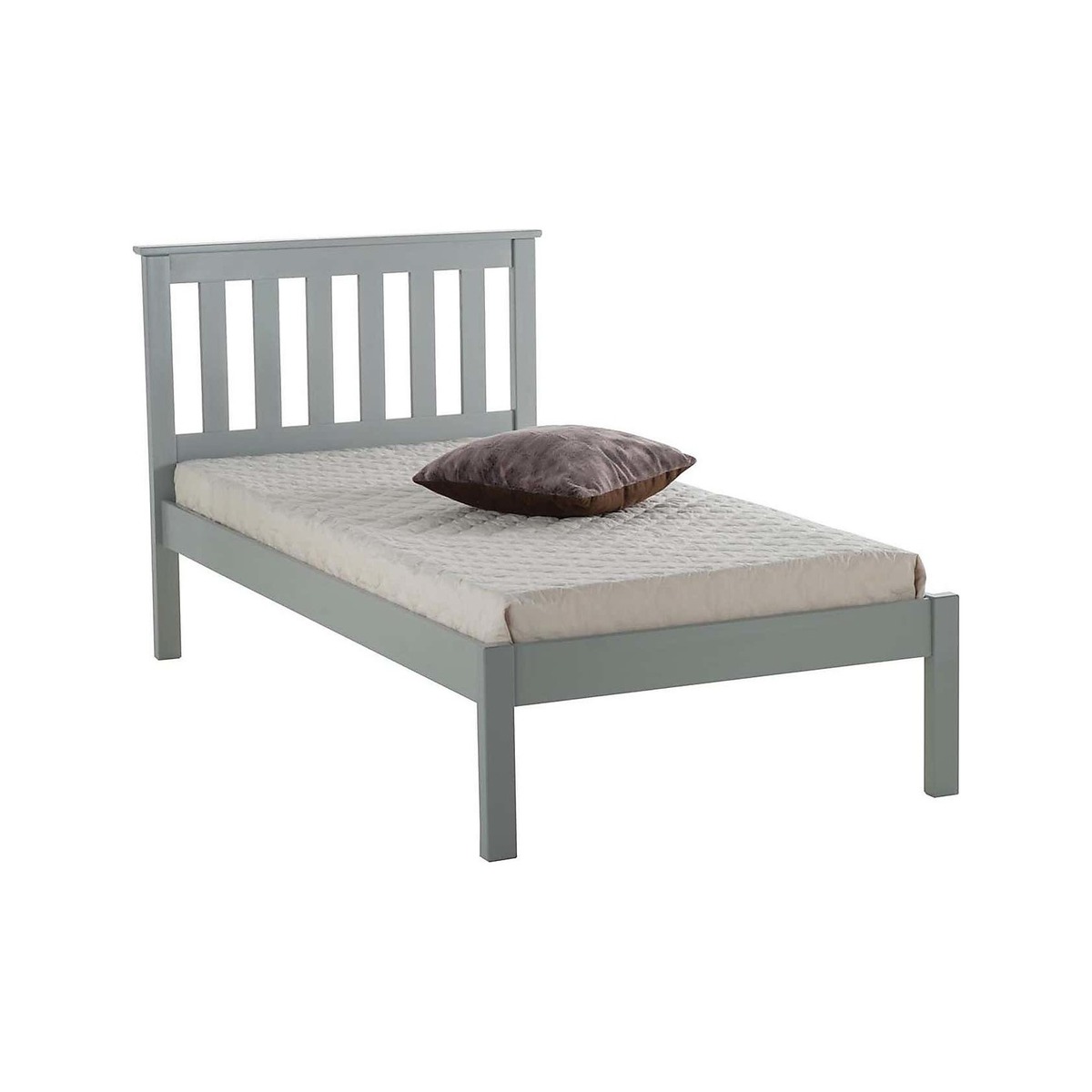 Denver Low End Bed Frame Grey – image 1
