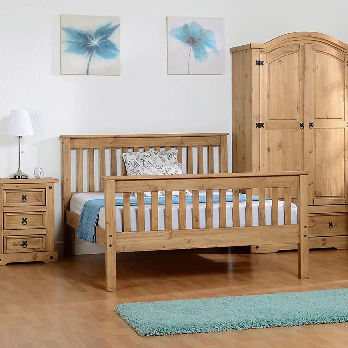 Monaco Pine Bedstead Brown – image 2
