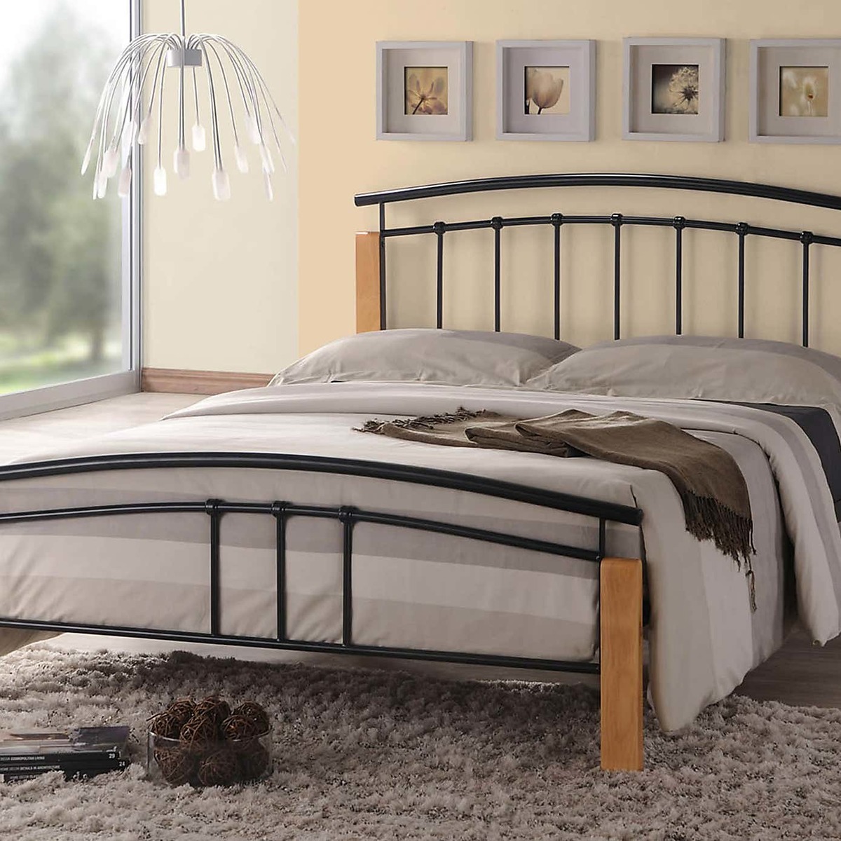 Tetras Black and Beech Bedstead Black – image 2