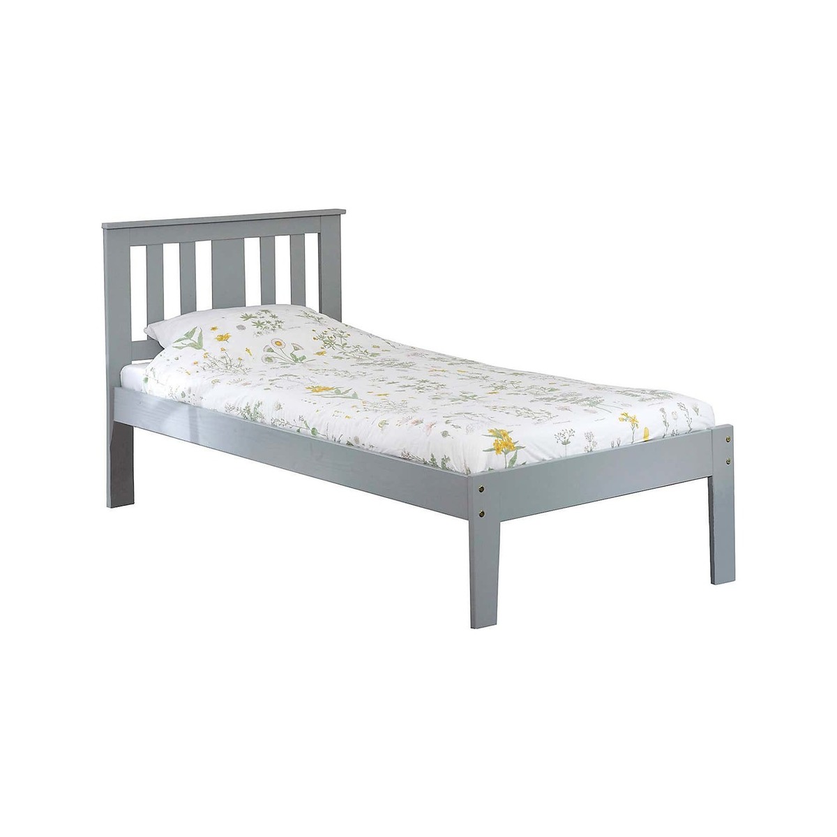 Kingston Grey Pine Bed Frame Grey
