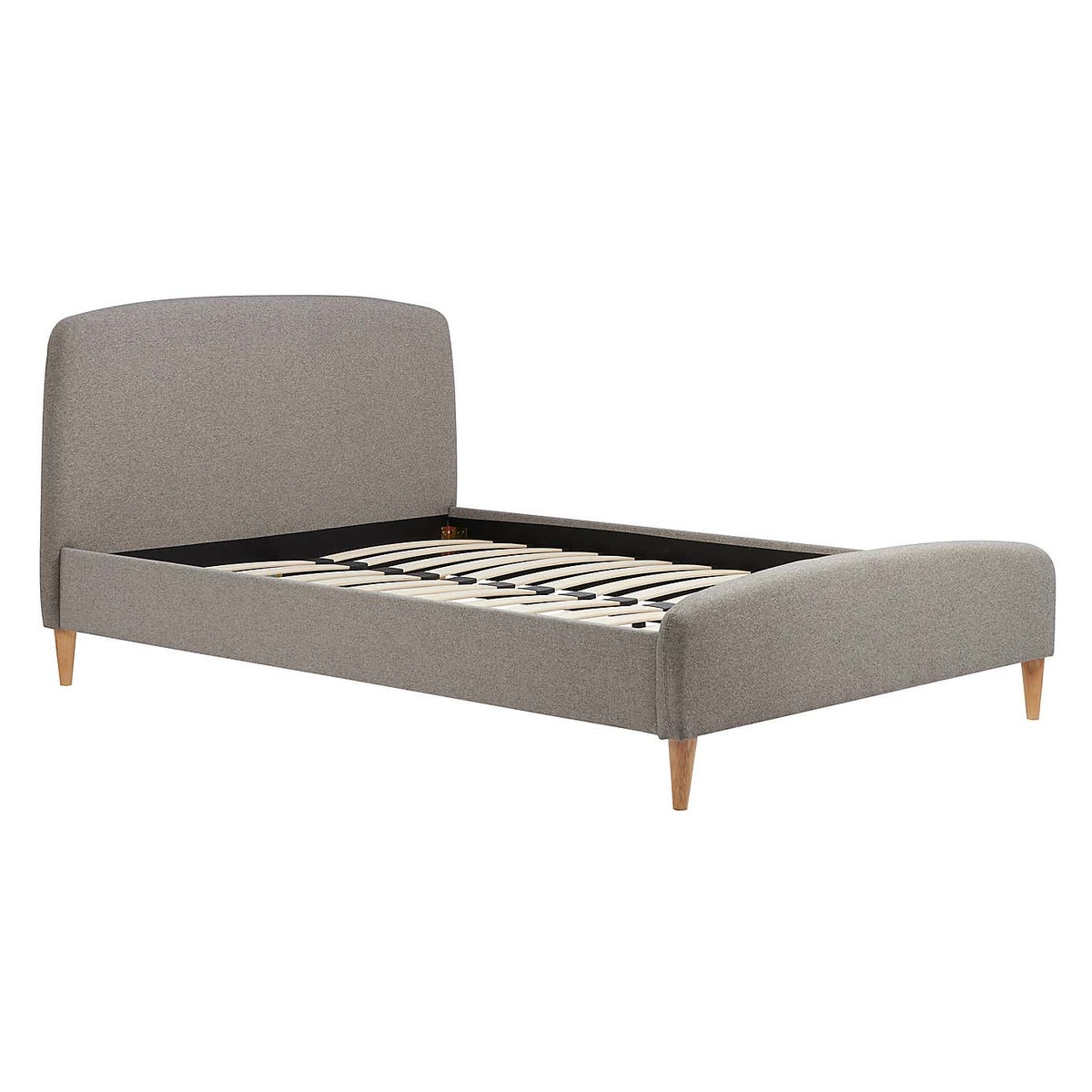Quebec Fabric Bed Frame Grey – image 4