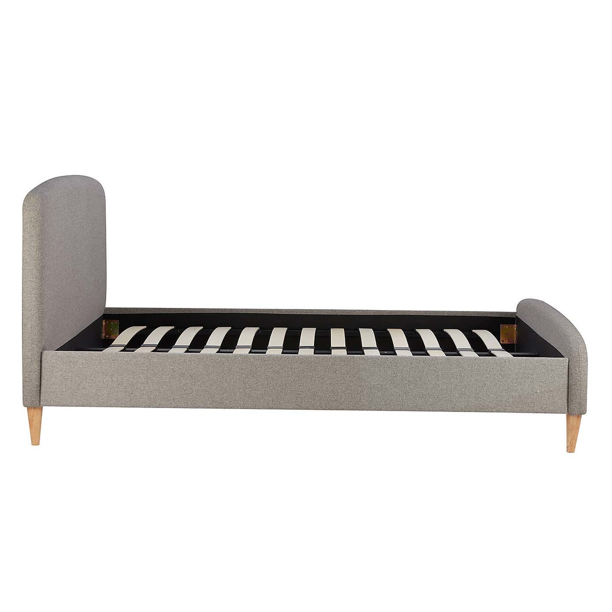 Quebec Fabric Bed Frame Grey – image 6