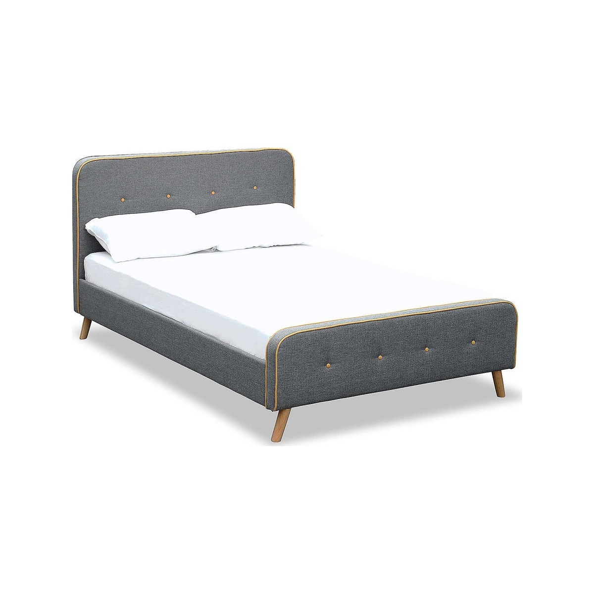 Loft Linen Bed Frame Grey – image 1