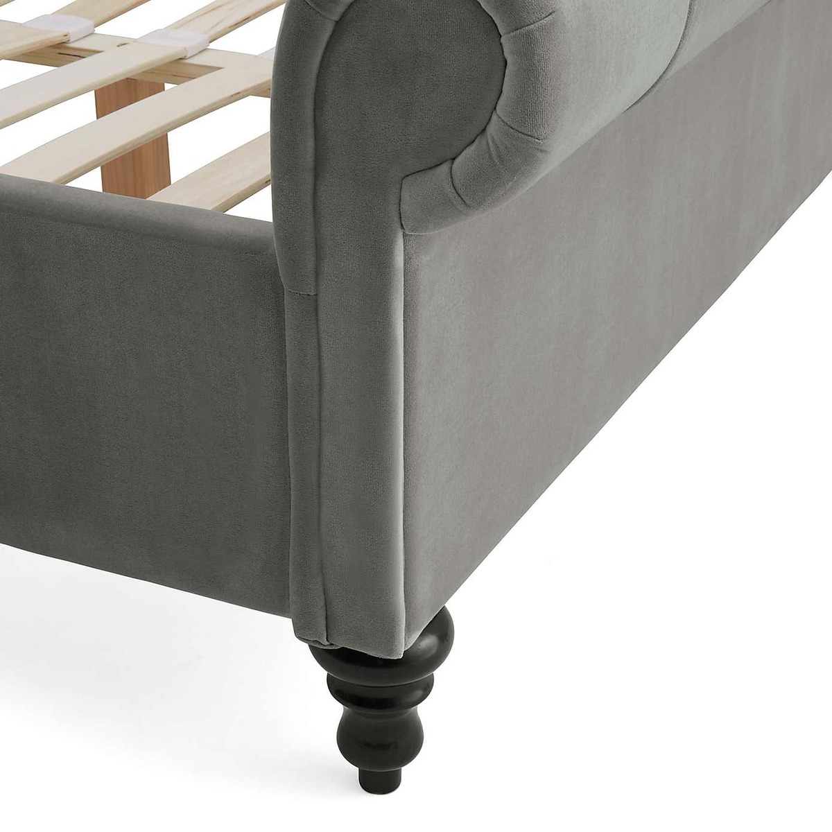 Classic Pleated Bed - Grey Grey – image 2
