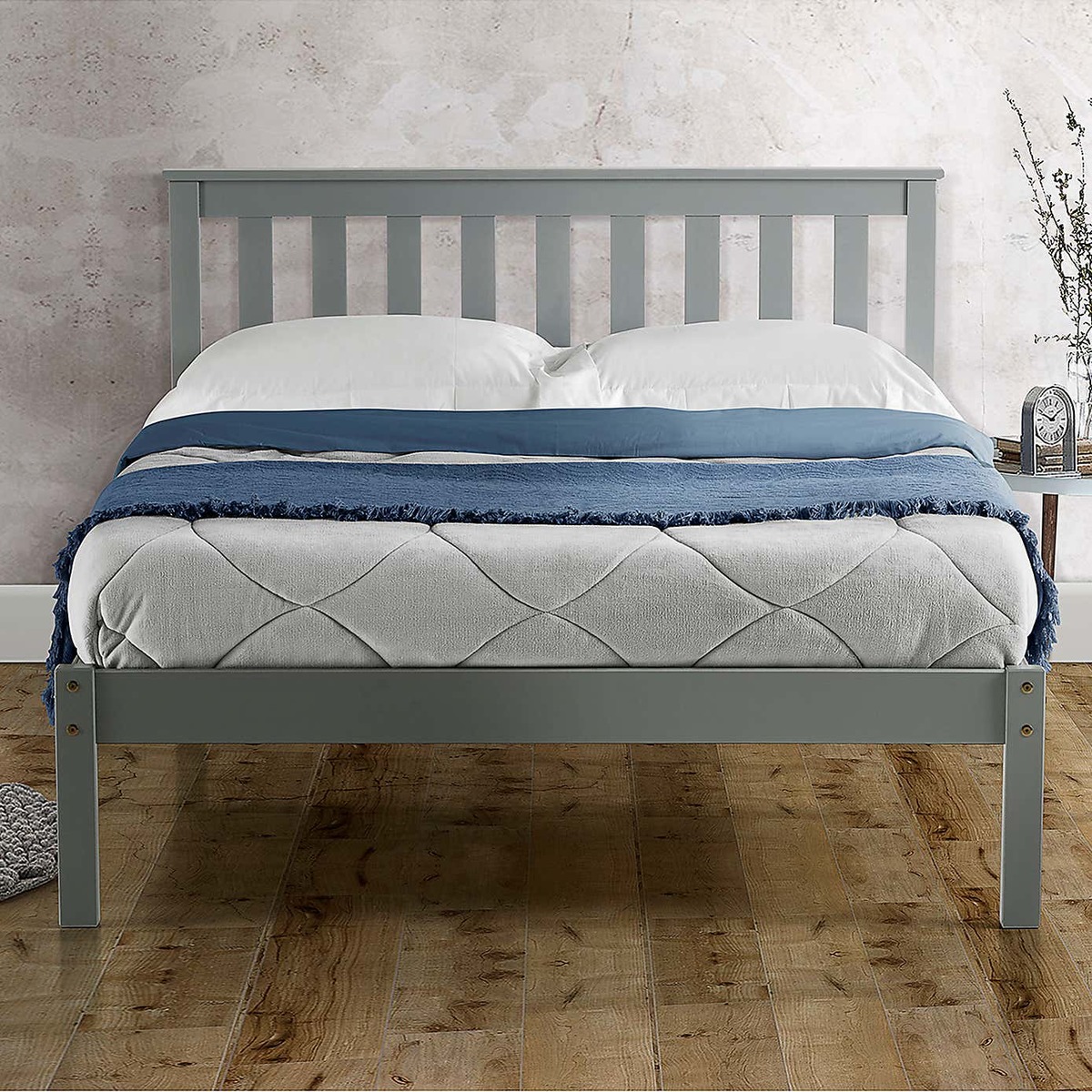 Denver Low End Bed Frame Grey – image 3