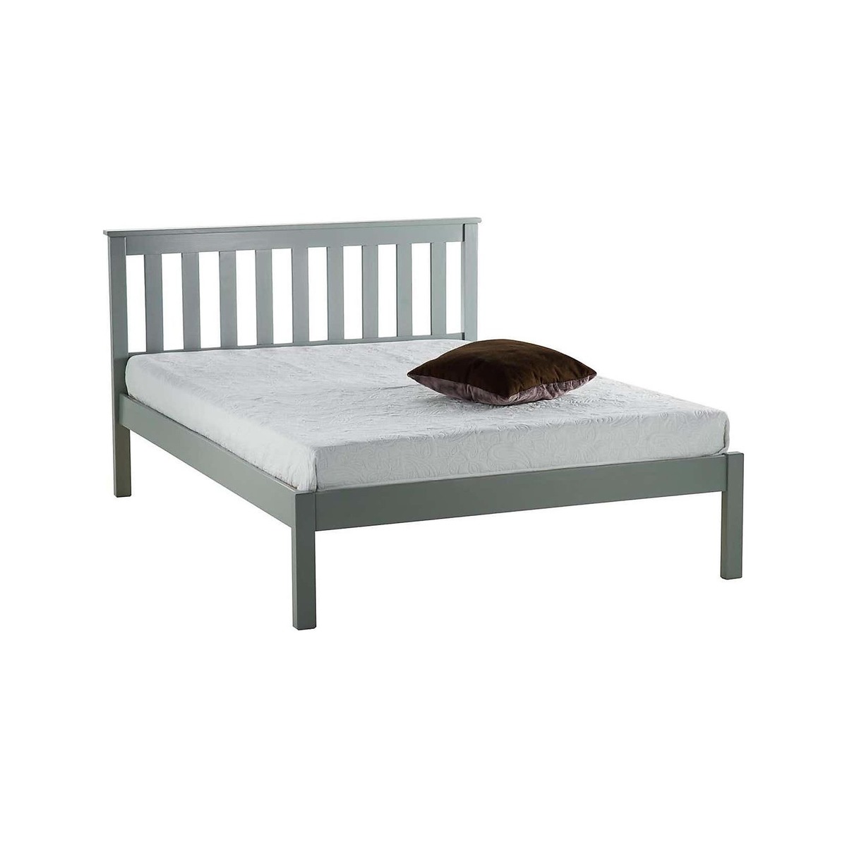 Denver Low End Bed Frame Grey – image 1