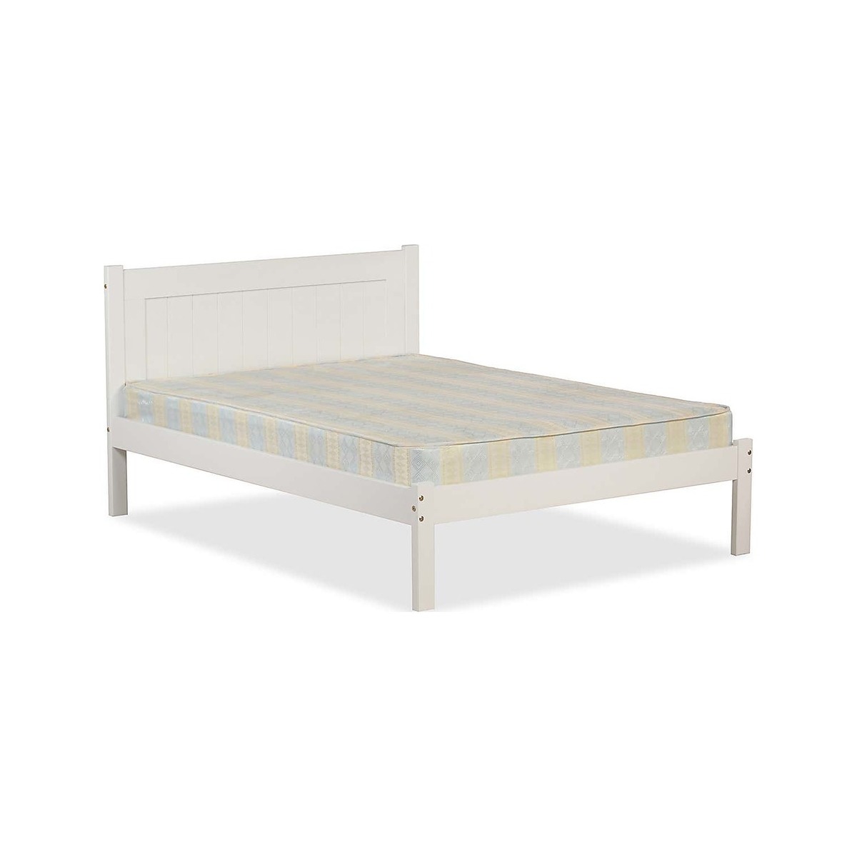 Clifton White Wooden Bed Frame White – image 1