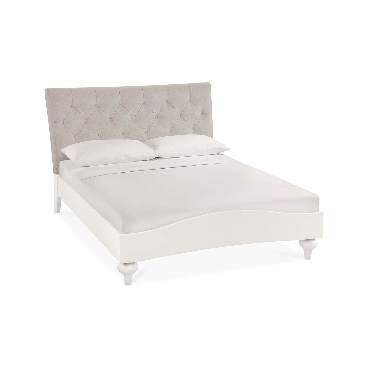 Sophia Grey Upholstered Bedstead Grey – image 1
