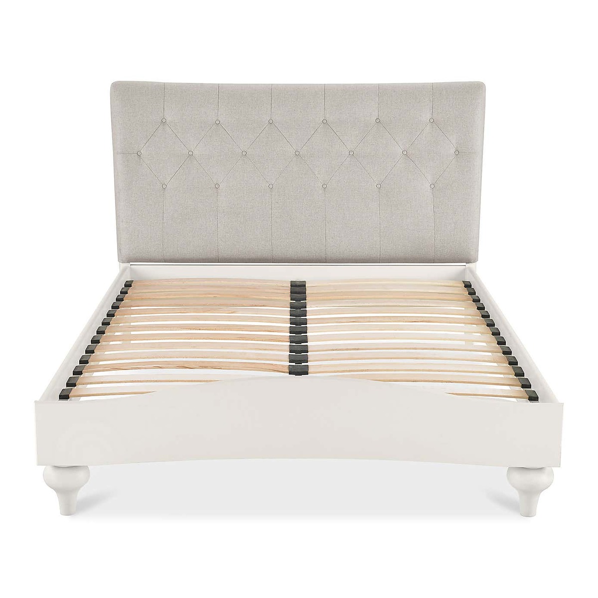Sophia Grey Upholstered Bedstead Grey – image 2