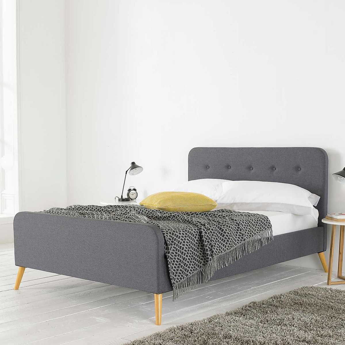Renee Bed Frame Oatmeal (Brown) – image 5