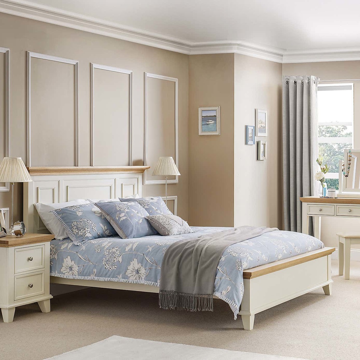 Oregon Wooden Bed Frame White – image 3