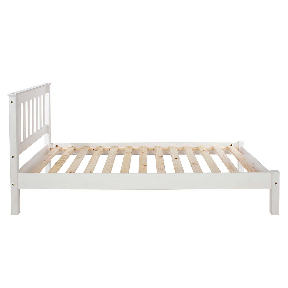 Corona White Slatted Low End Bed Frame White – image 2