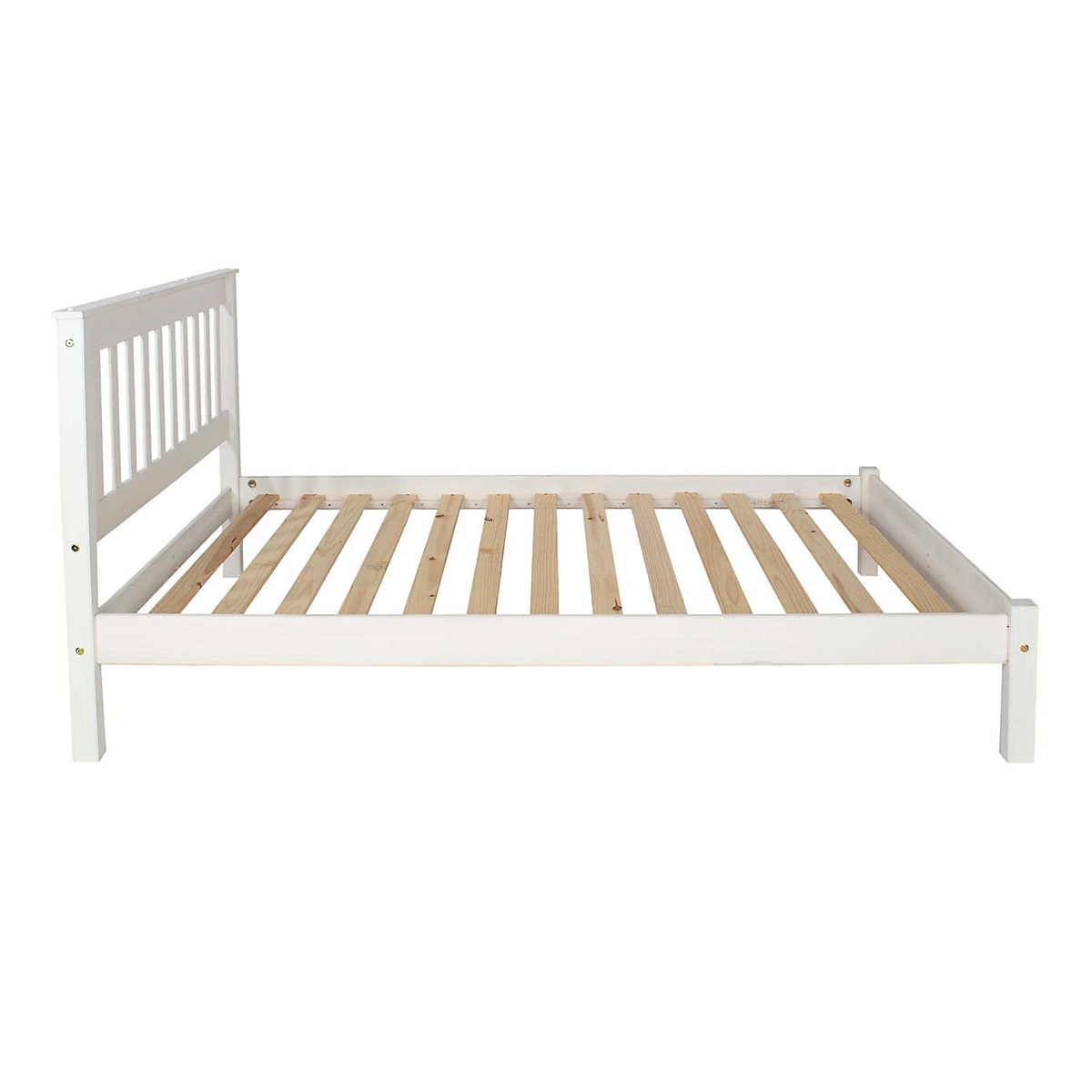 Corona White Slatted Low End Bed Frame White – image 4