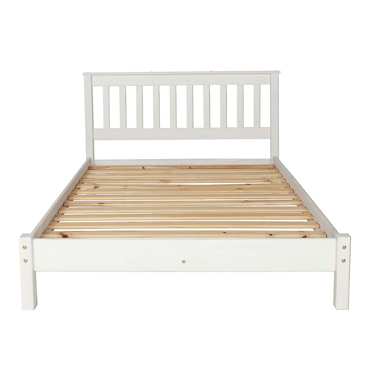 Corona White Slatted Low End Bed Frame White – image 5