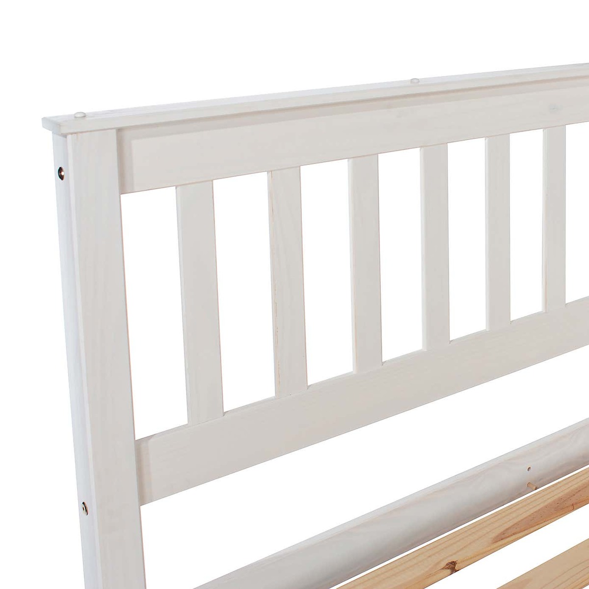 Corona White Slatted Low End Bed Frame White – image 6