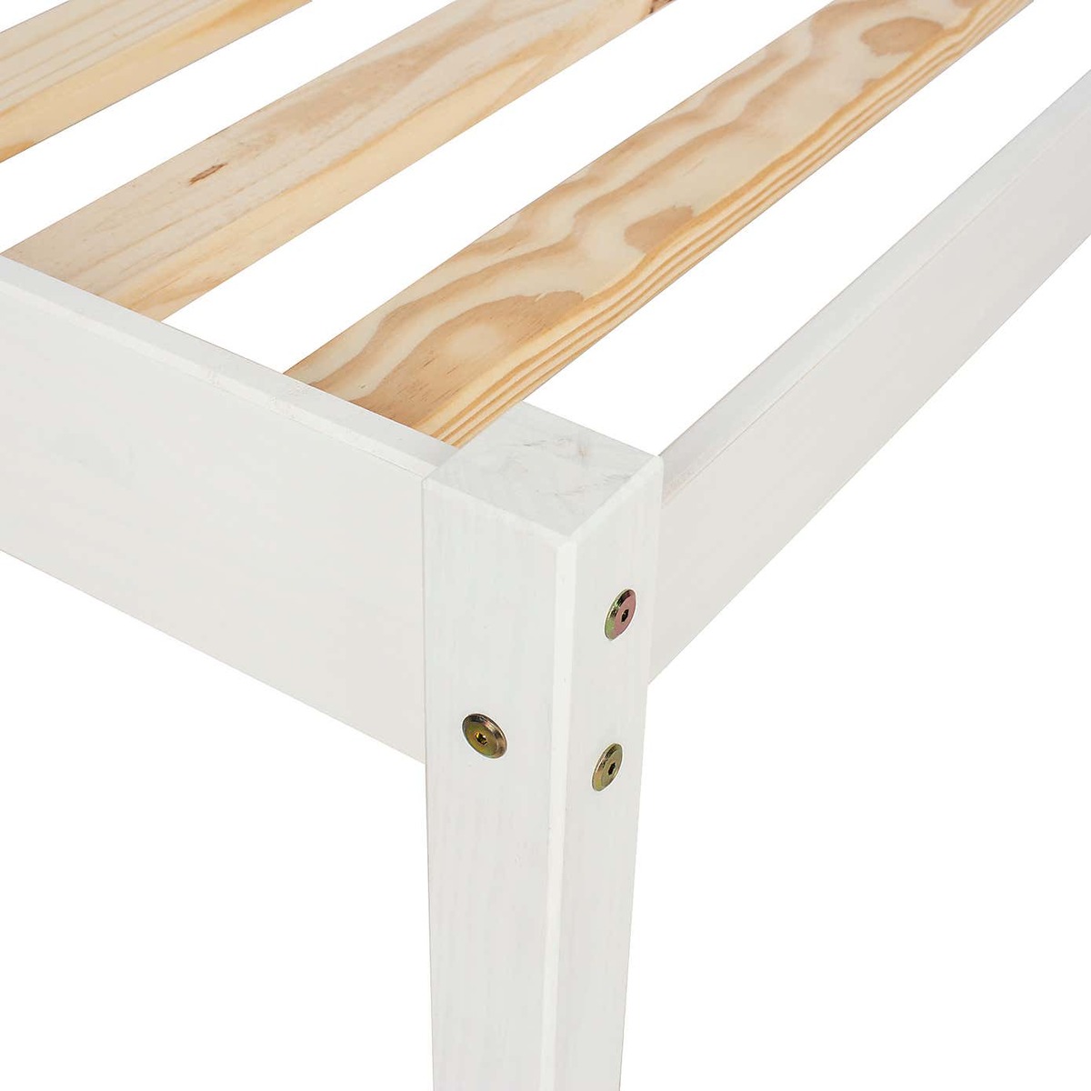 Corona White Slatted Low End Bed Frame White – image 7