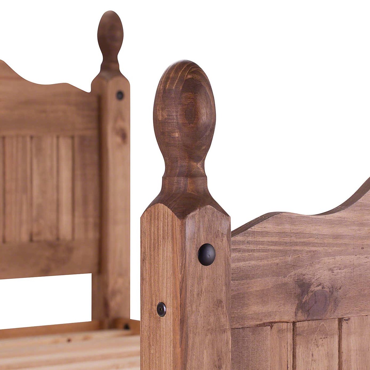 Corona Scroll Bed Frame Brown – image 4