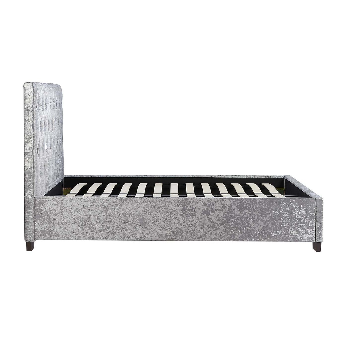 Cologne Crushed Velvet Bed Frame Grey – image 7