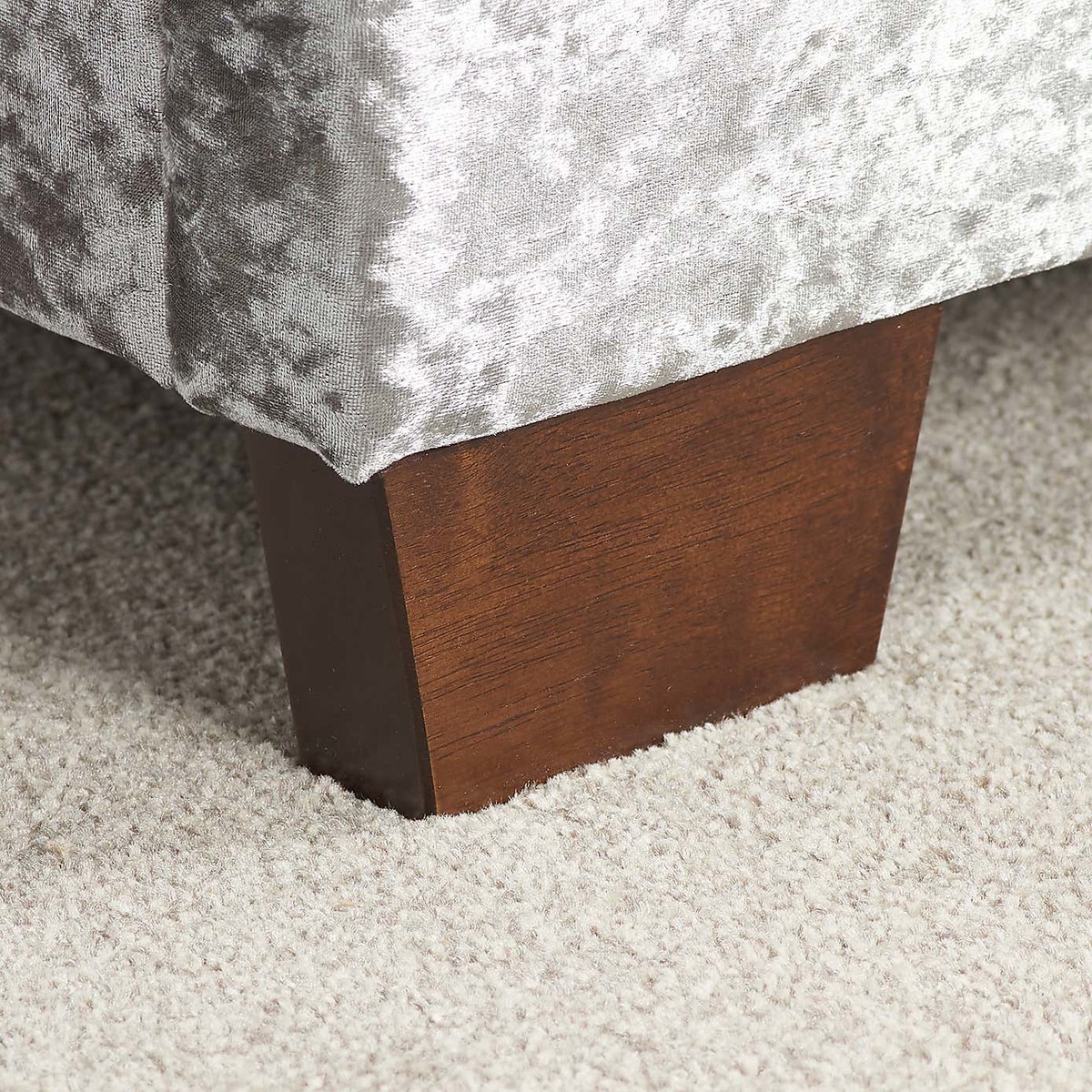 Cologne Crushed Velvet Bed Frame Grey – image 10
