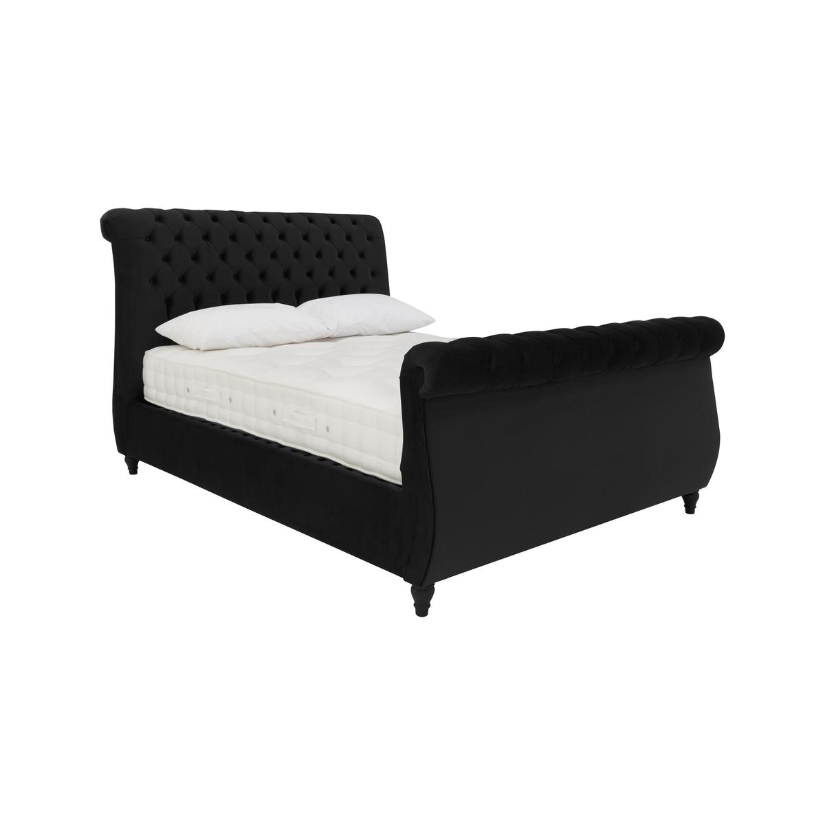 Churchill High Foot End Bed Frame - Double - Black - By Furniture Village – image 1