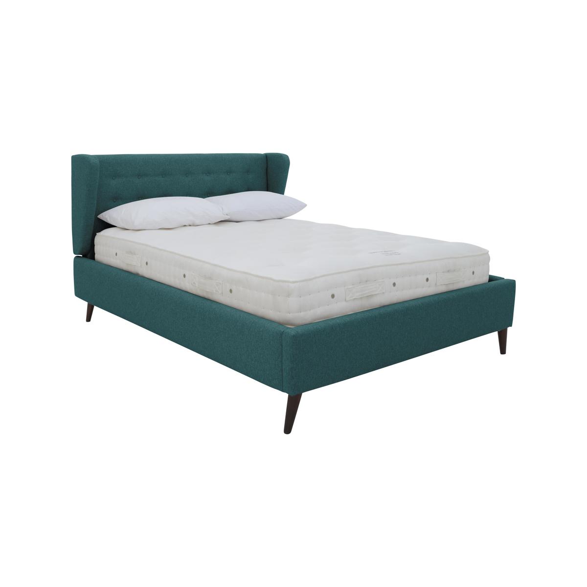 Bilbao Fabric Bed Frame - King Size - Teal – image 1