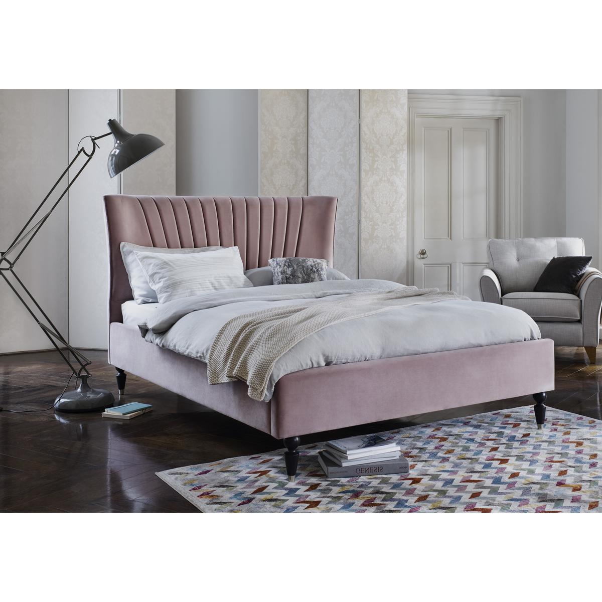 Narla Velvet Bed Frame - King Size – image 2