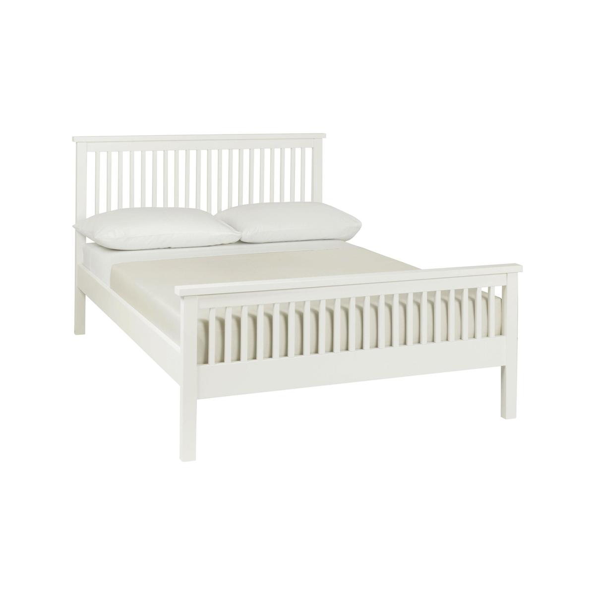 Eva High Footend Bed Frame - King Size - White - By Furniture Village – image 1