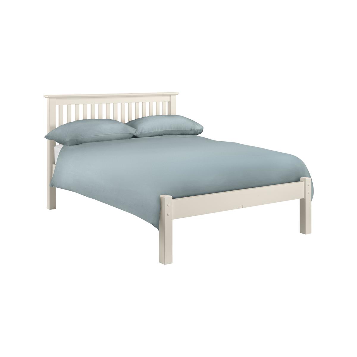 Chilton Stone White Low Foot Bed Frame - Double - By Furniture Village