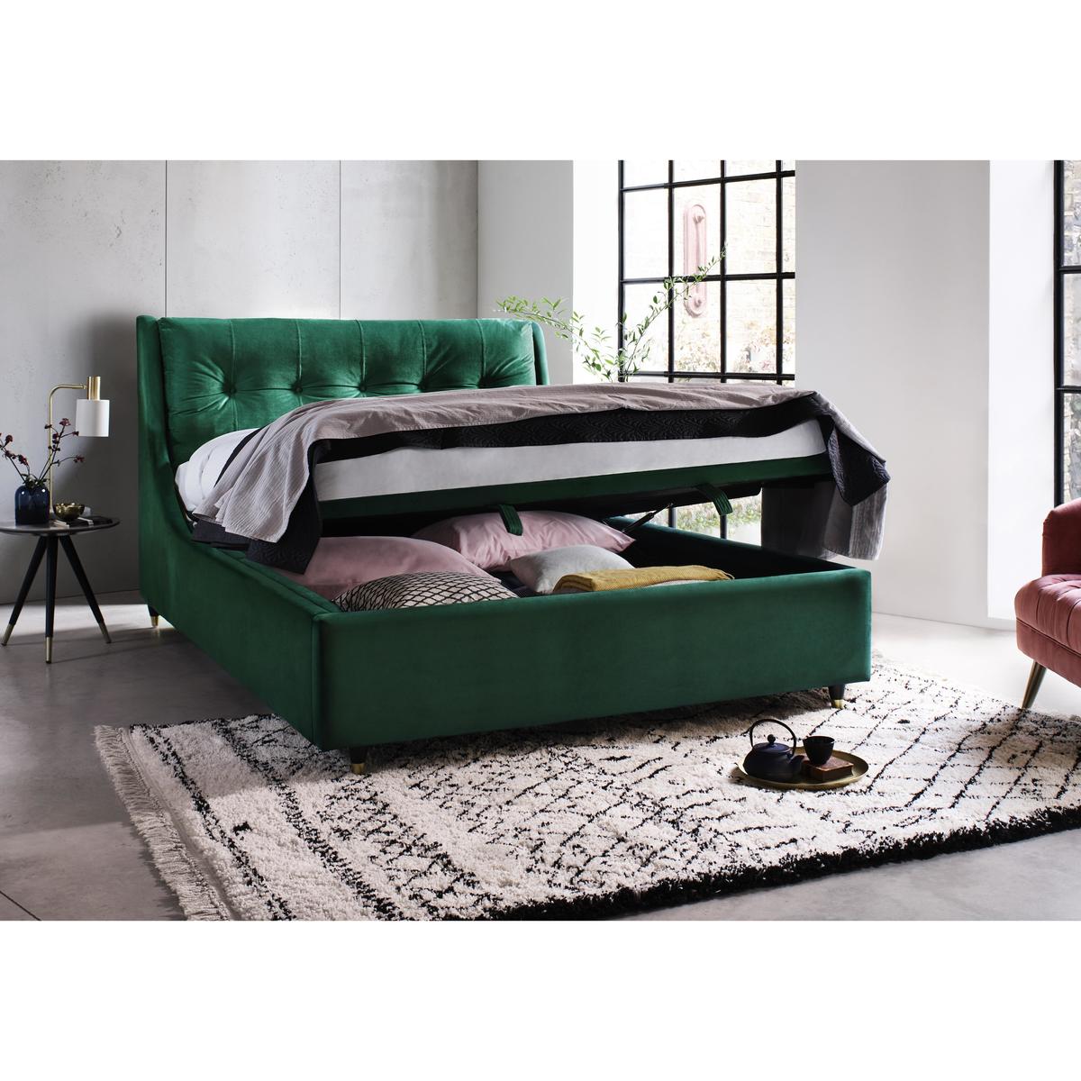 Javier Ottoman Bed Frame - Double - Silver – image 2