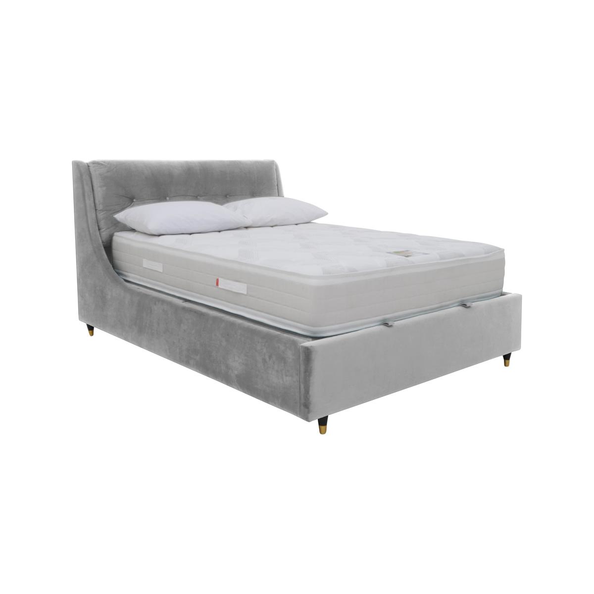 Javier Ottoman Bed Frame - Double - Silver – image 1