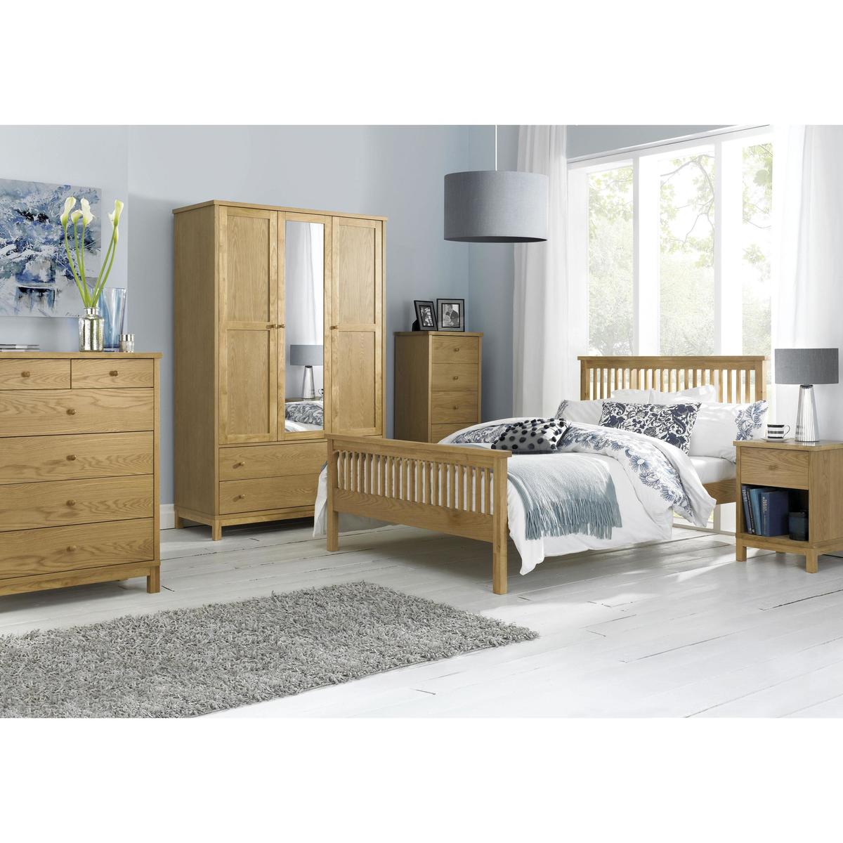 Eva High Footend Bed Frame - Double - White - By Furniture Village – image 3