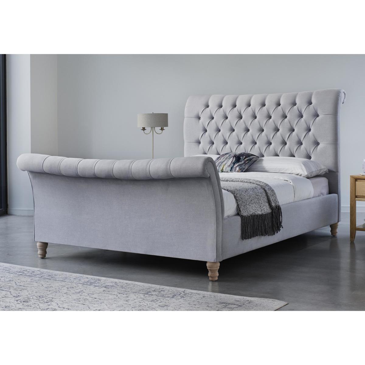 Evie Bed Frame - Double - Grey - By Furniture Village – image 3
