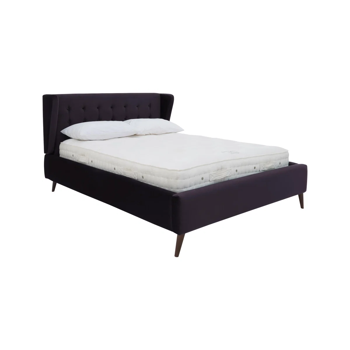 Bilbao Fabric Bed Frame - Double - Black – image 1