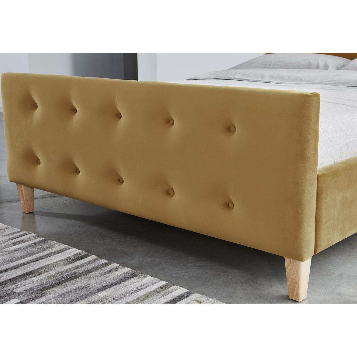 Maisie High Foot End Bed Frame - Double - Blue - By Furniture Village – image 6