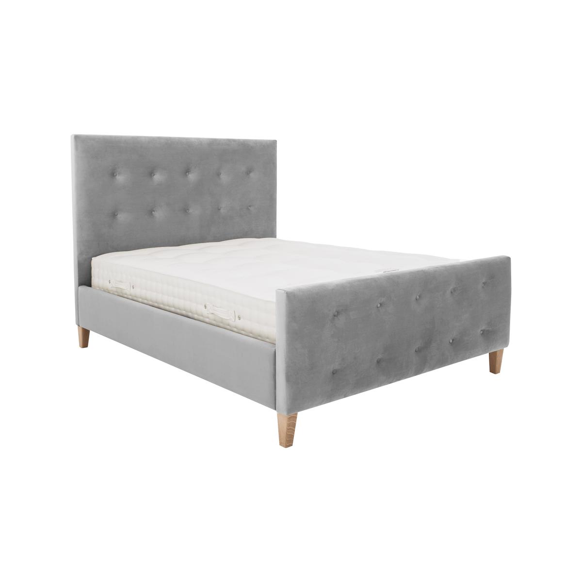 Maisie High Foot End Bed Frame - Double - Grey - By Furniture Village – image 1