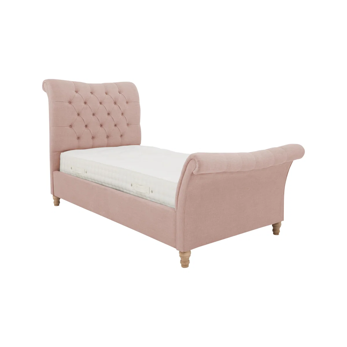 Evie Bed Frame - Single - Pink - By Furniture Village – image 1