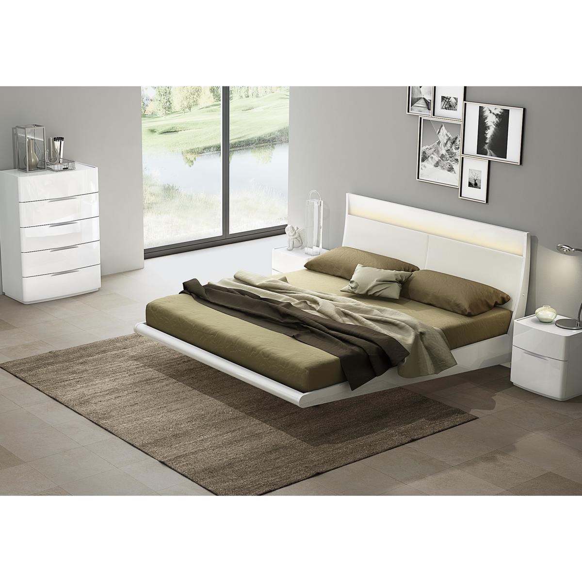 Neptuni Bed Frame with Lights - King Size - White – image 2