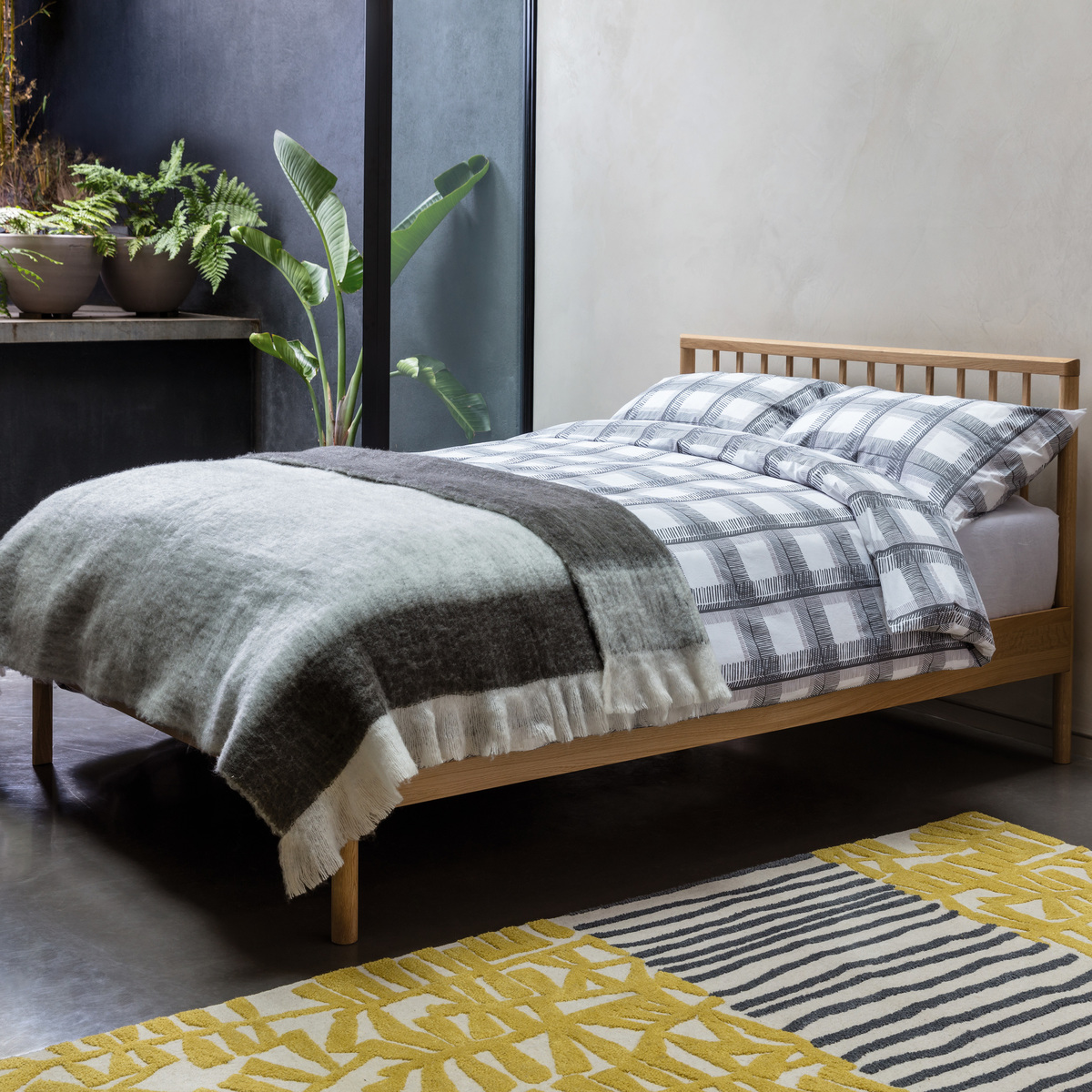Franklin Solid Oak Double Bed Frame 135Cm, Oak – image 3