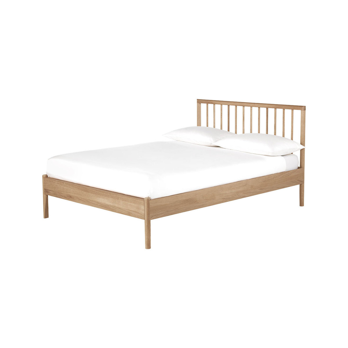 Franklin Solid Oak Double Bed Frame 135Cm, Oak – image 1